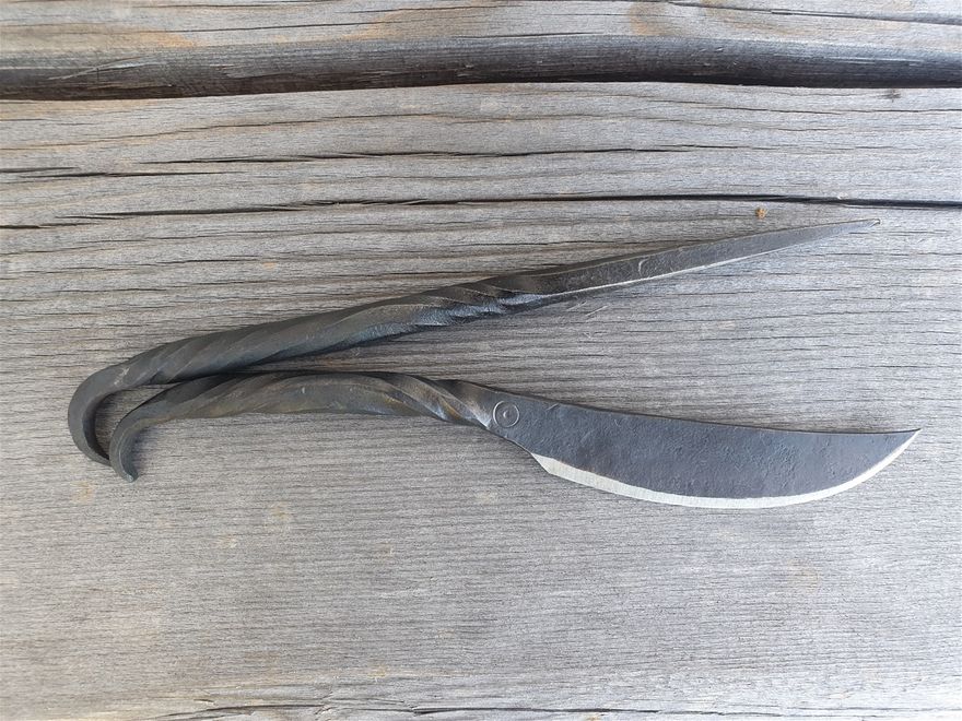 Brut de forge couteau et pique à viande